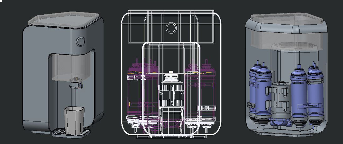 Water Purifier Design Internal Structure